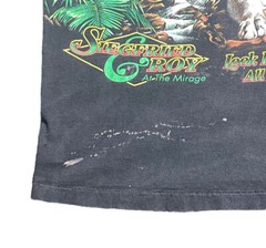 Vintage Siegfried Roy Tiger All over Print Nature Animal T Shirt 20”x25” USA