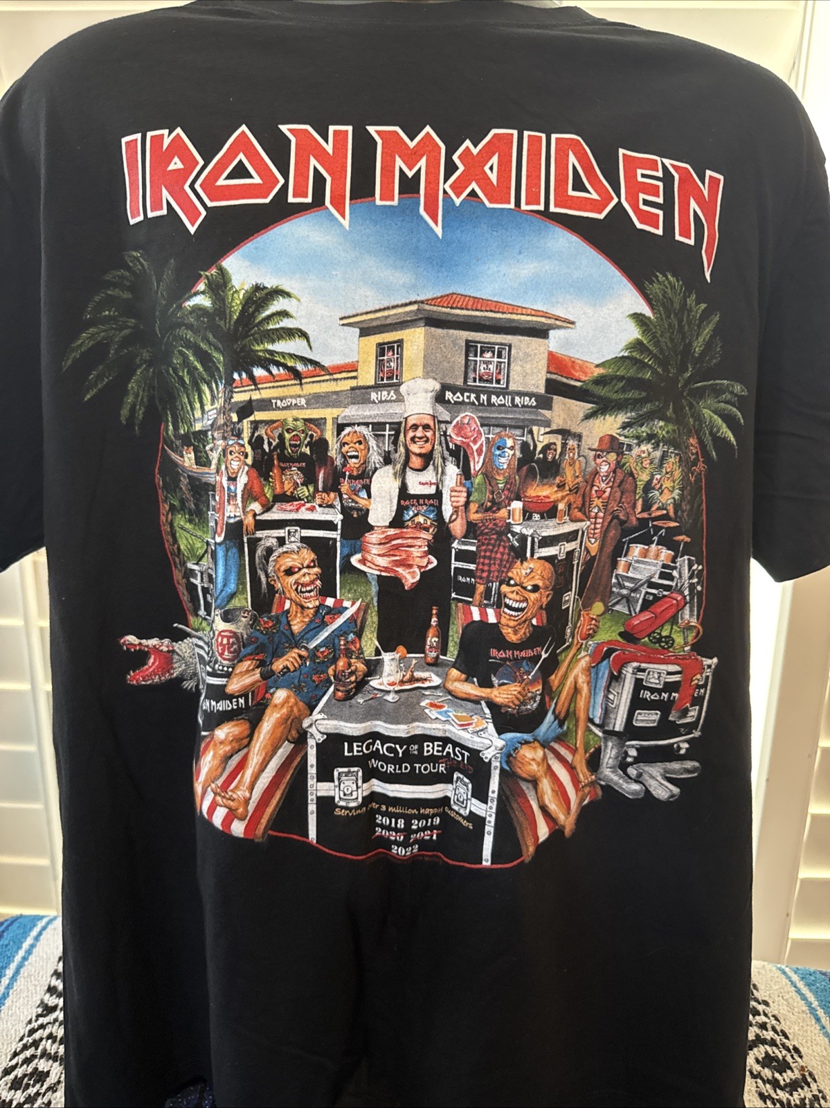 Rare Iron Maiden Official “Legacy Of The Beast” 2018-2022 Tour T-Shirt XL New gallery