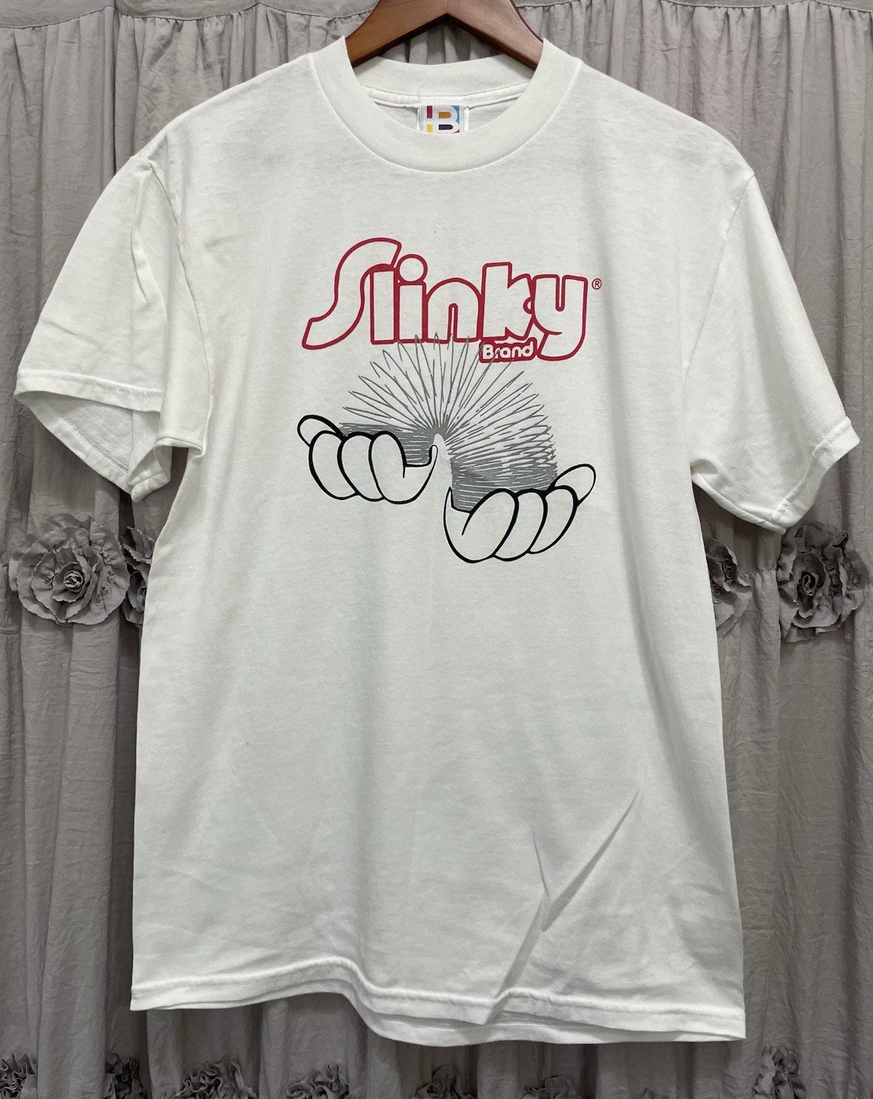 Rare Vintage Slinky Brand Graphic T Shirt Blitzz International Tag Medium 90’s gallery