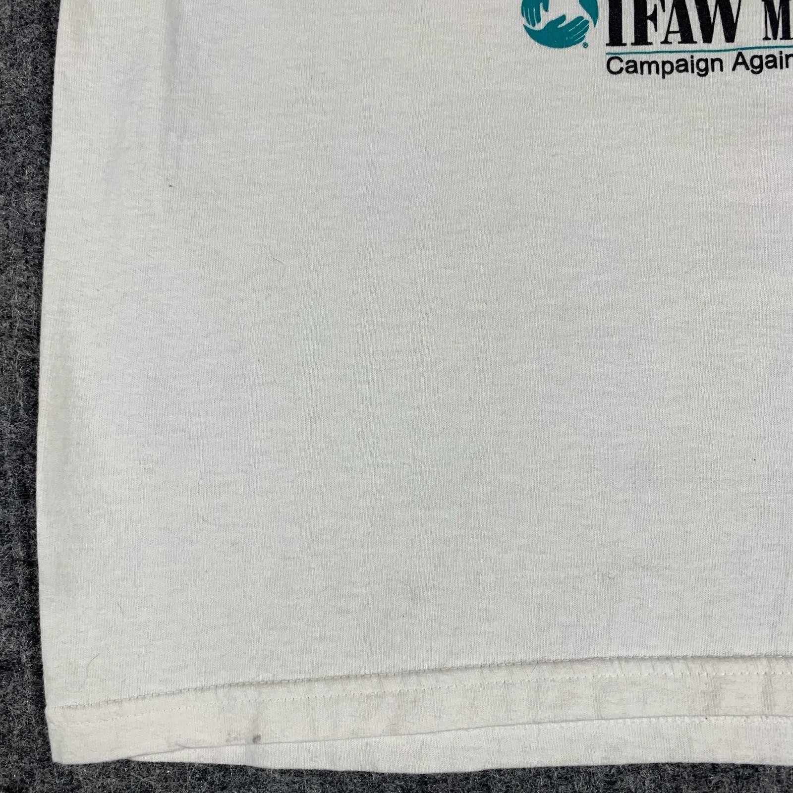 VTG Gildan T Shirt Mens Large L White Have A Heart Dogs Puppy Cute Y2K Retro gallery