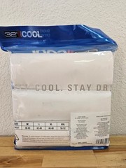 L / LARGE WHITE – 3 PACK – 32 Degrees Cool Men’s Short Sleeve T-Shirts Crew Neck