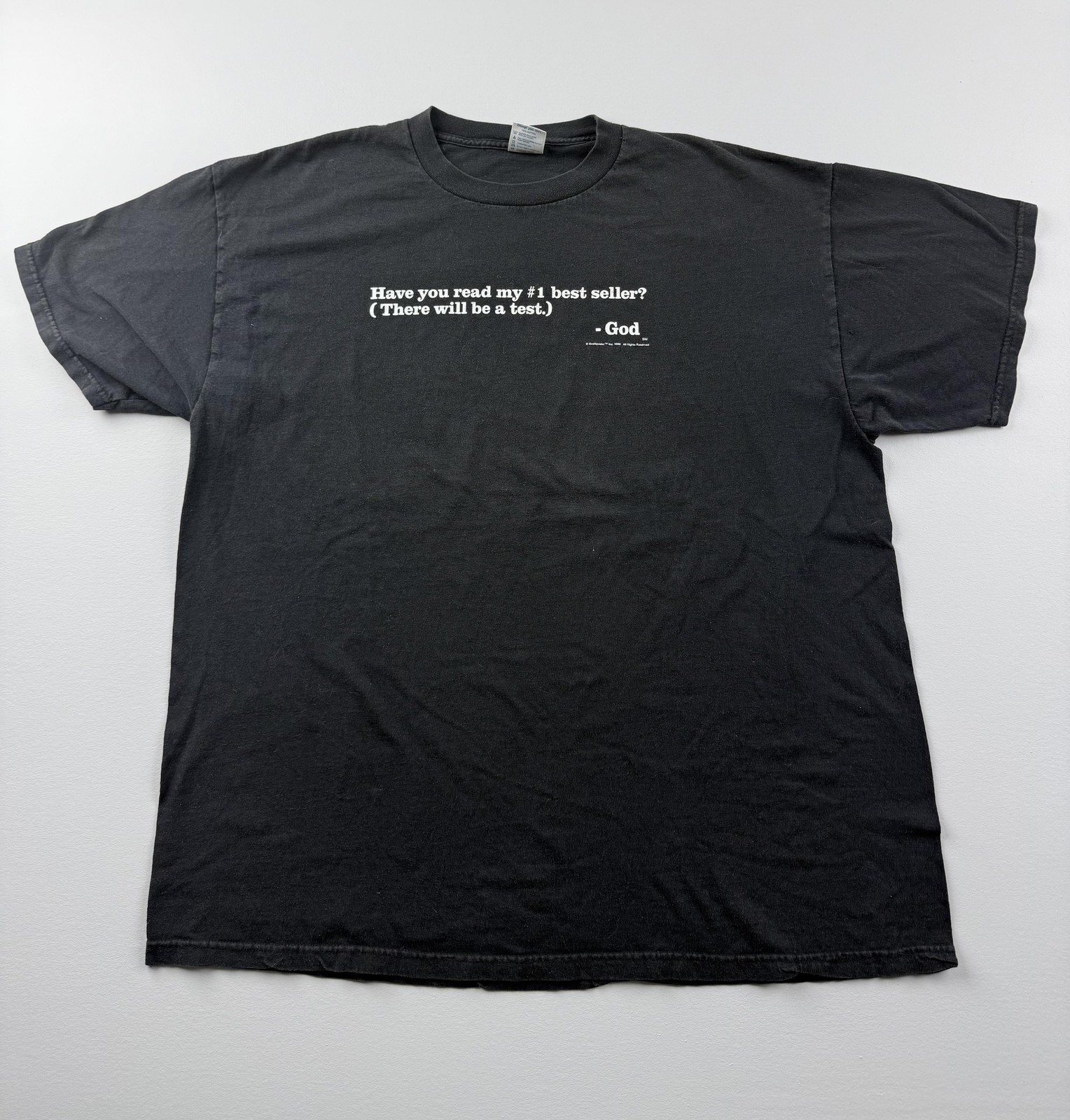 Vintage 1999 Delta Shirt Mens 2XL Black GodSpeaks Best Seller Tee Christian gallery