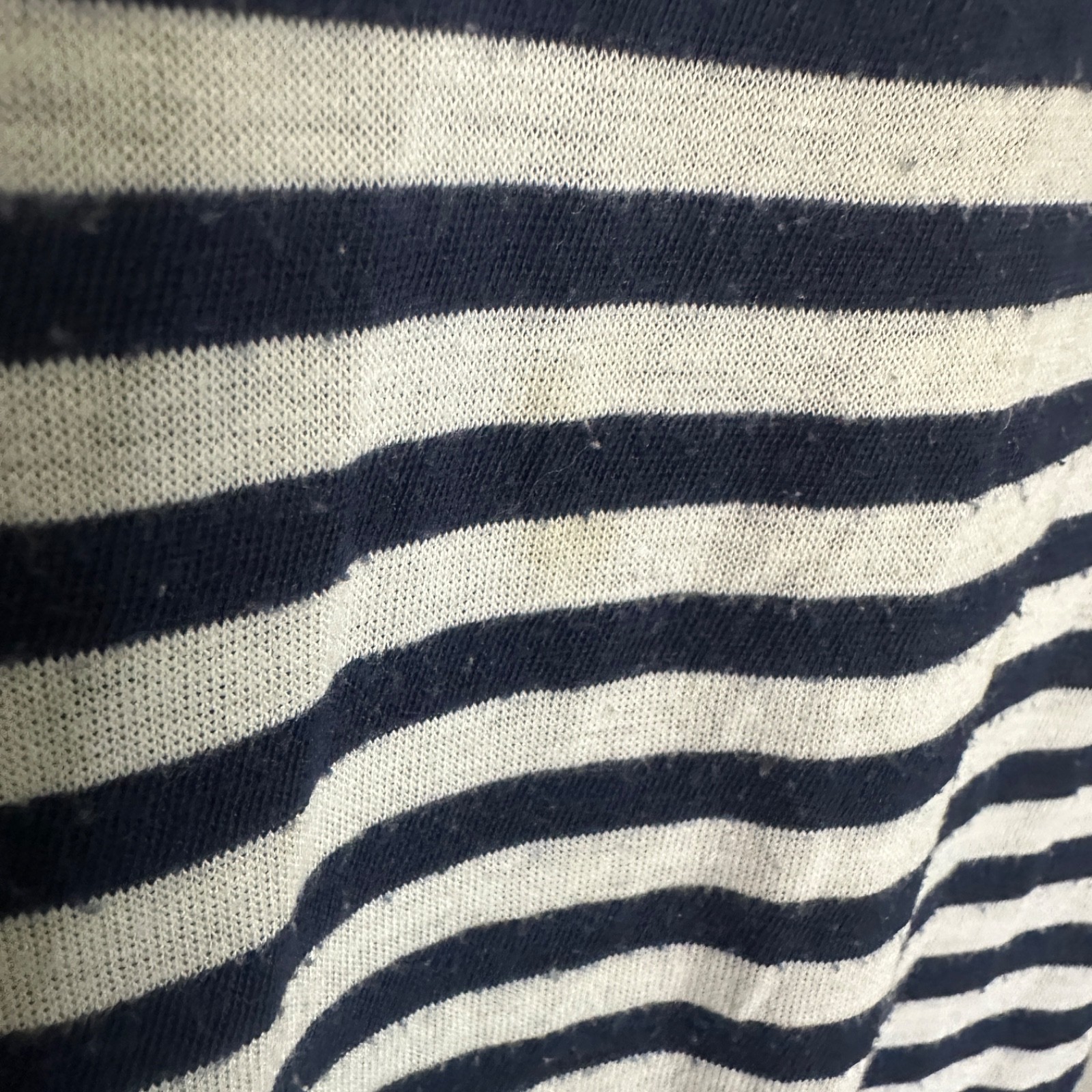 Addicted Striped Tank Top XXL runs small Gently worn Poly cotton blend no fabric gallery