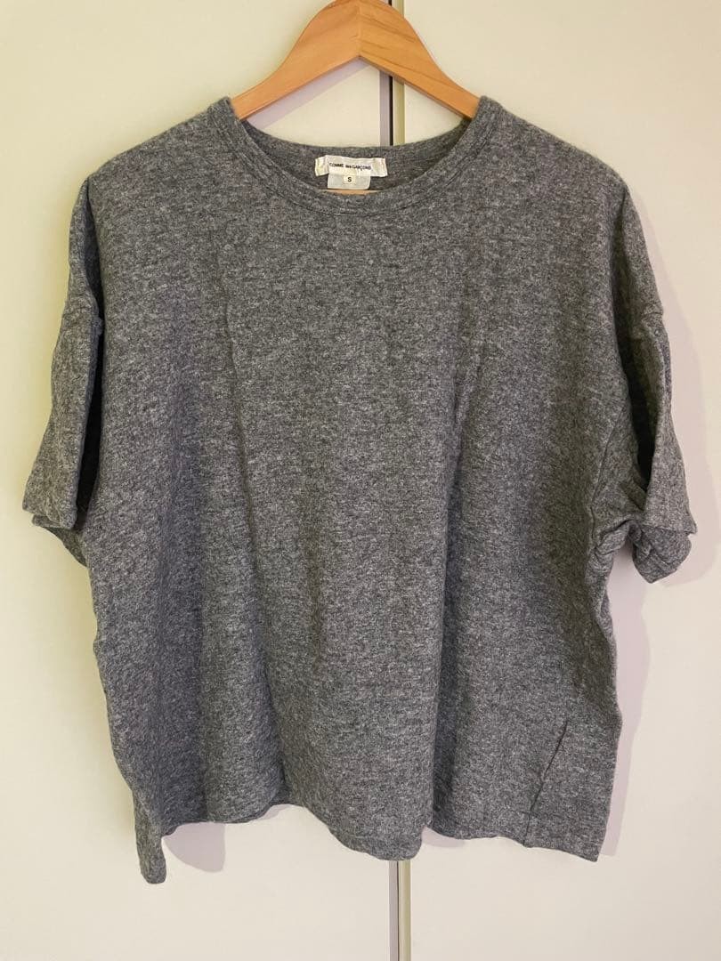 COMME des GARÇONS Gray S Wool Blend T-Shirt Stylish Used gallery