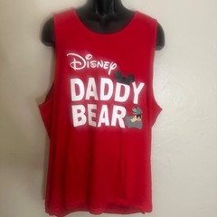 Disney Daddy Bear Tank Top 26″ armpit to armpit Cotton blend No size or fabric