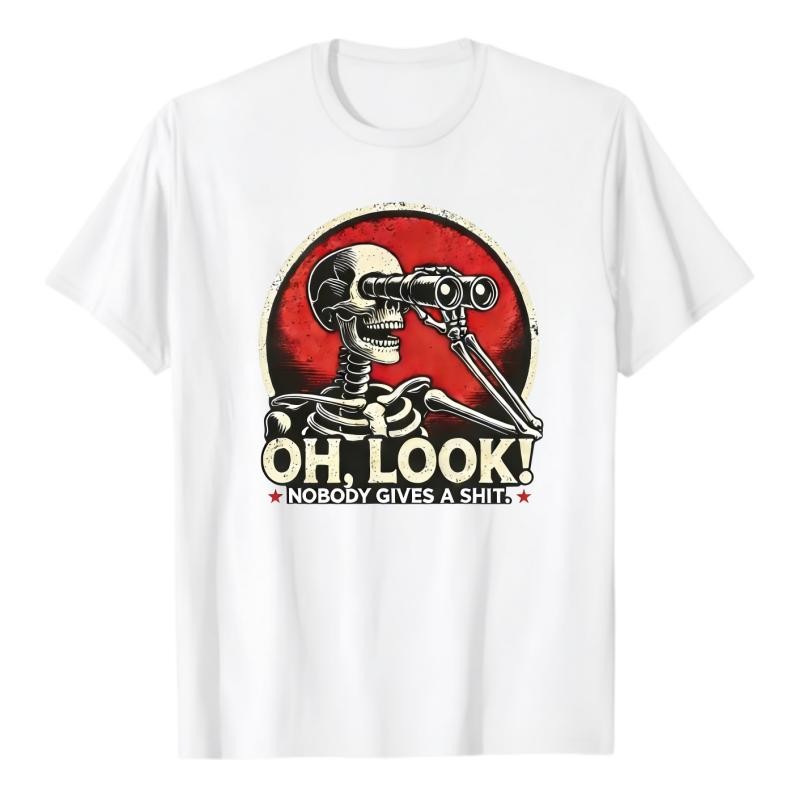 "Oh Look! Nobody Gives A Shi.." Funny Graphic Print T-Shirt for Men Women gallery