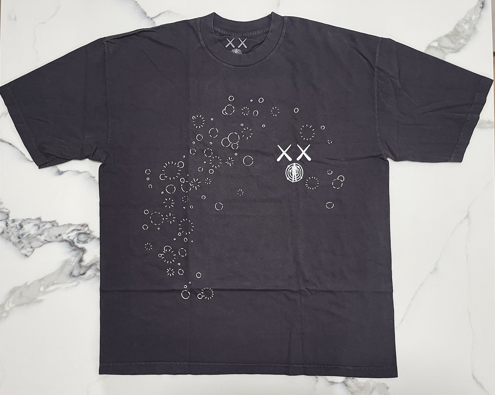 KAWS x Kid Cudi Moon Man Glow In The Dark Shirt Size XXL NWT gallery