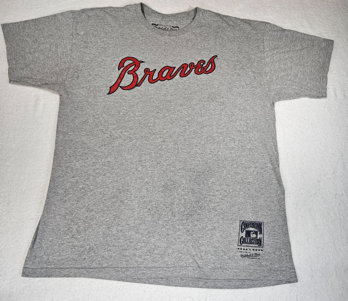 ATLANTA BRAVES MLB T-SHIRT MENS XL Majestic authentic Gray gallery