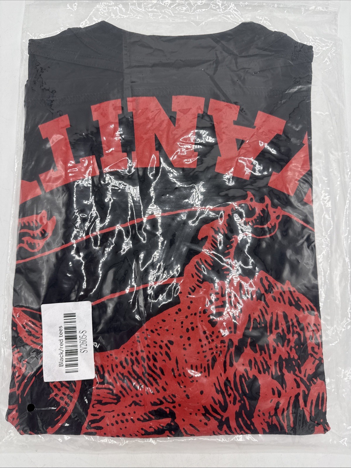 Saint Vanity Griffin Tee T-Shirt Black / Red Size Small NWT gallery