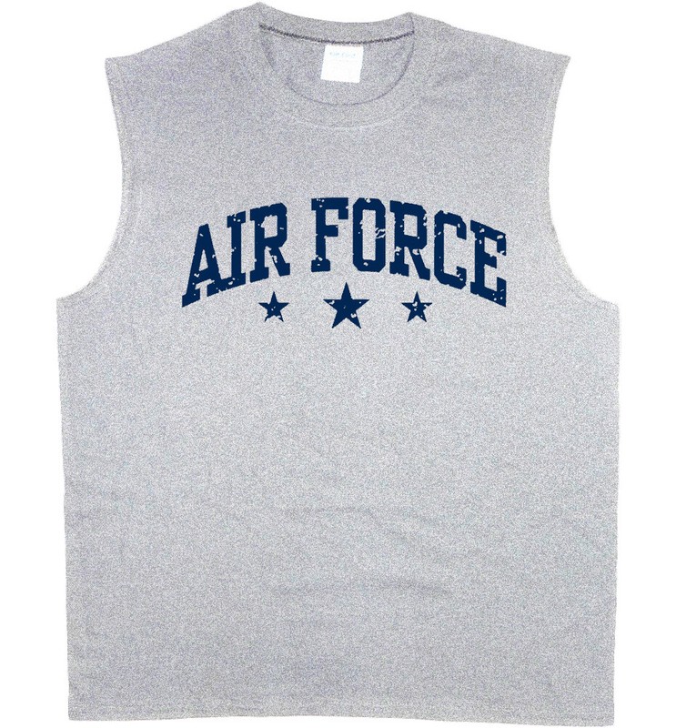 Air Force T-shirt Mens Sleeveless Muscle Tee Graphic Tees Clothing Apparel