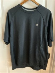 Champion Double Dry – Short Sleeve Athletic Shirt – Black – Men’s Size XL