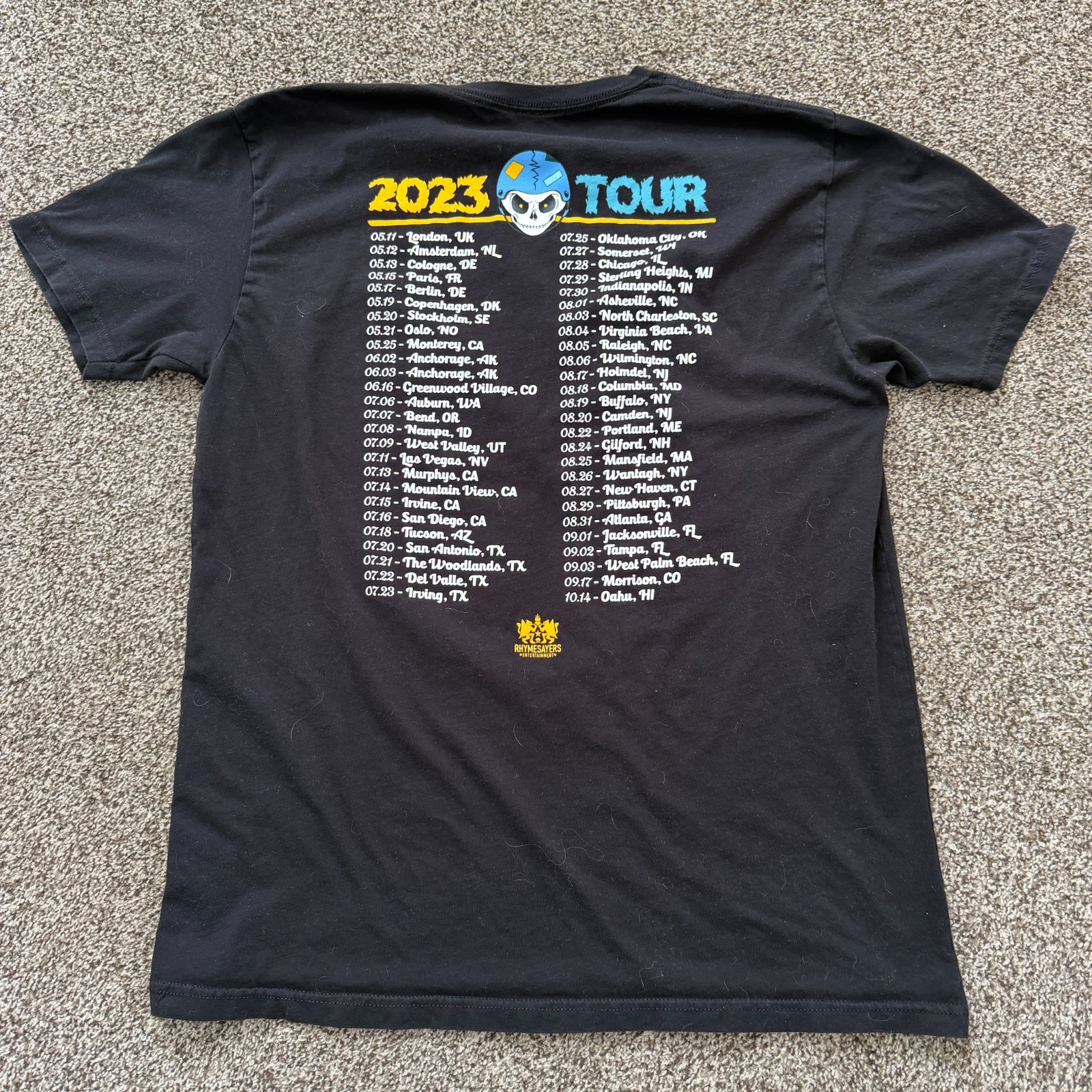 Rhymesayers Atmosphere T shirt Mens XL 2023 Tour Black Graphic Skate Concert Tee gallery