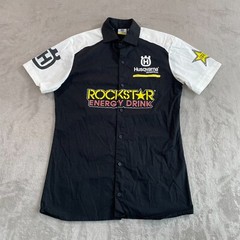 Husqvarna RockStart Replica Team Shirt Men Small Black Short Sleeve NWOT