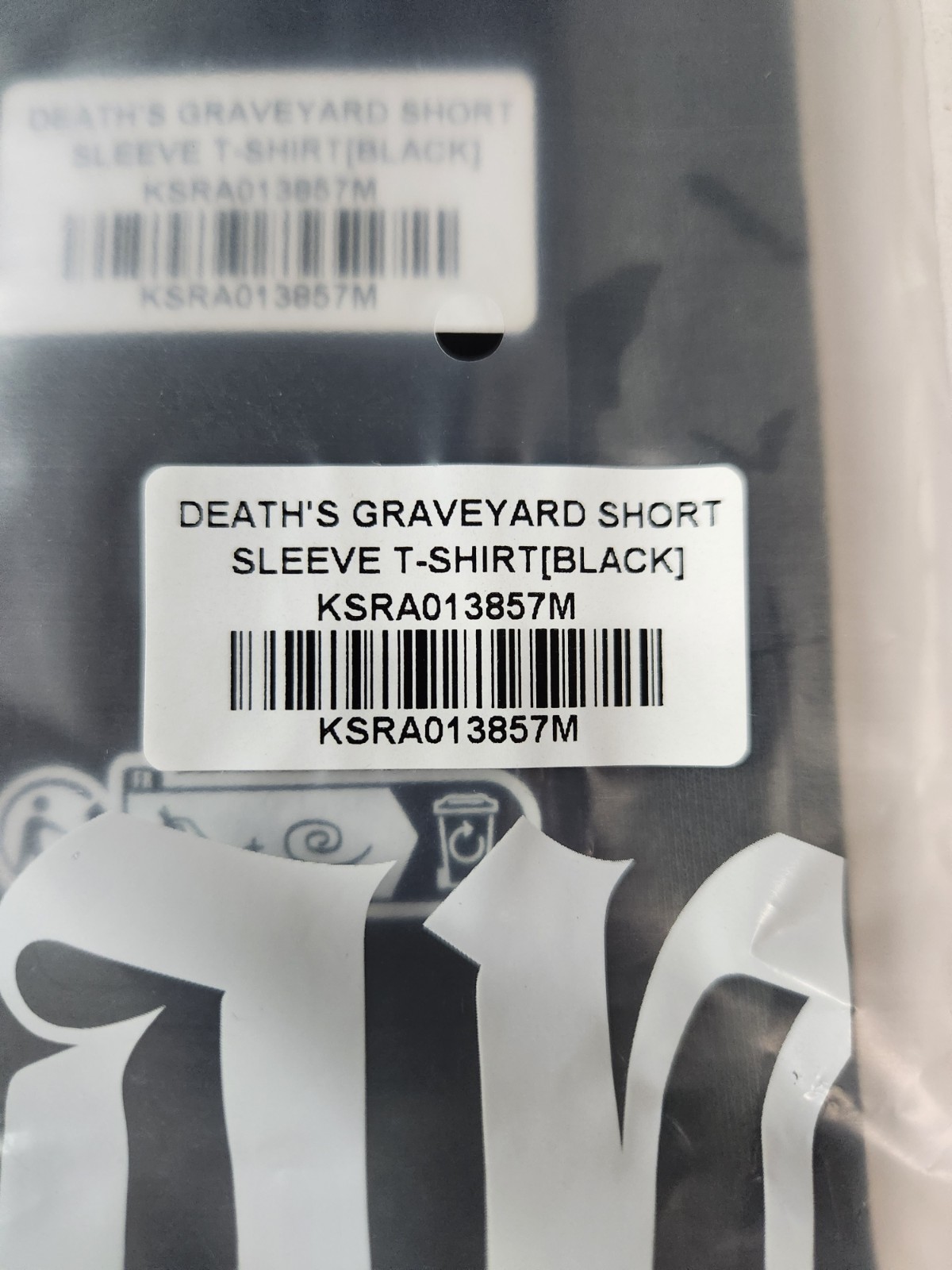 KILLSTAR Mens Death's Graveyard Short Sleeve T-Shirt - Black, Size Medium gallery