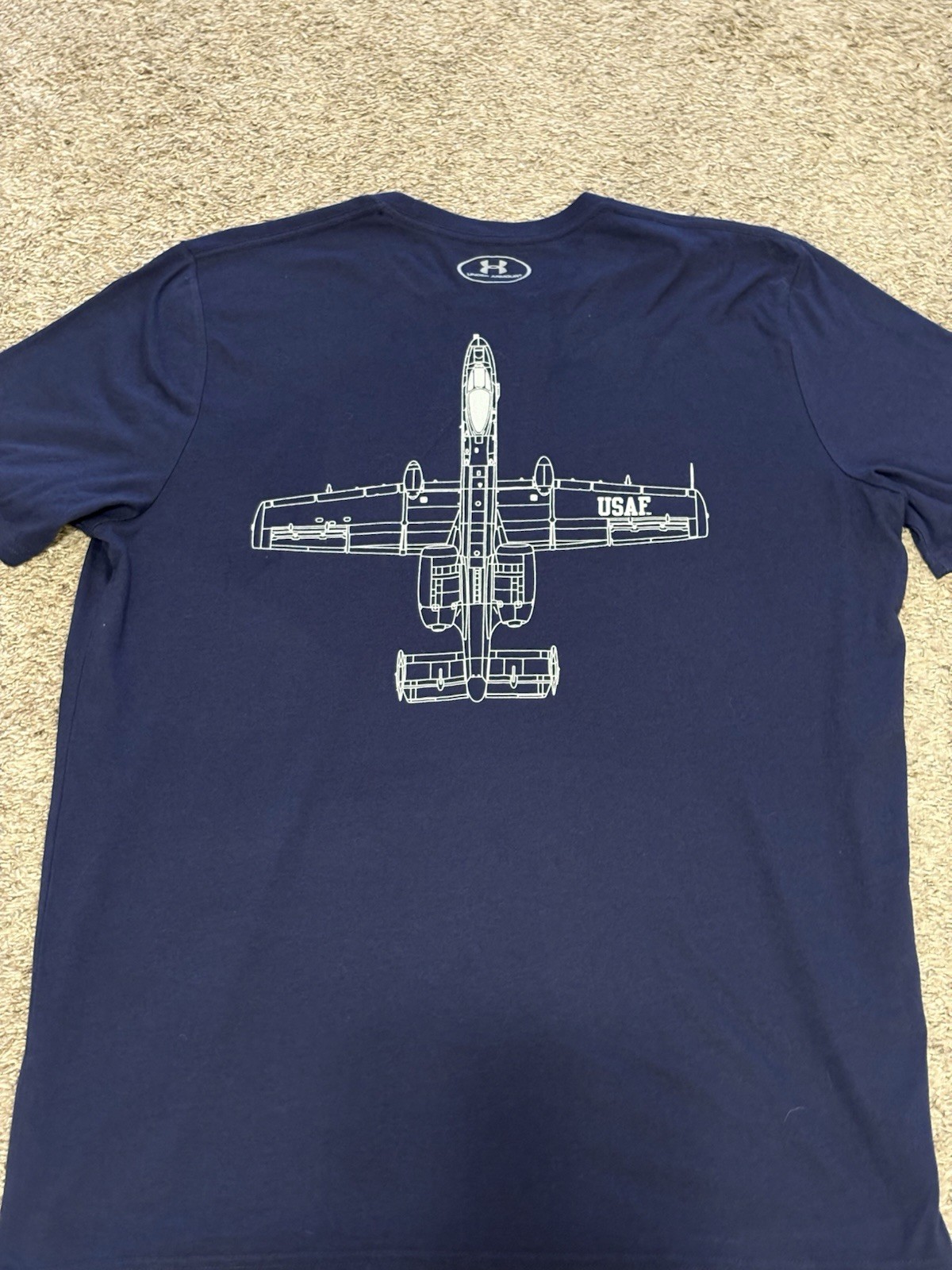 Under Armour Air Force T-Shirt A-10 Warthog USAF Blue Men’s XL gallery