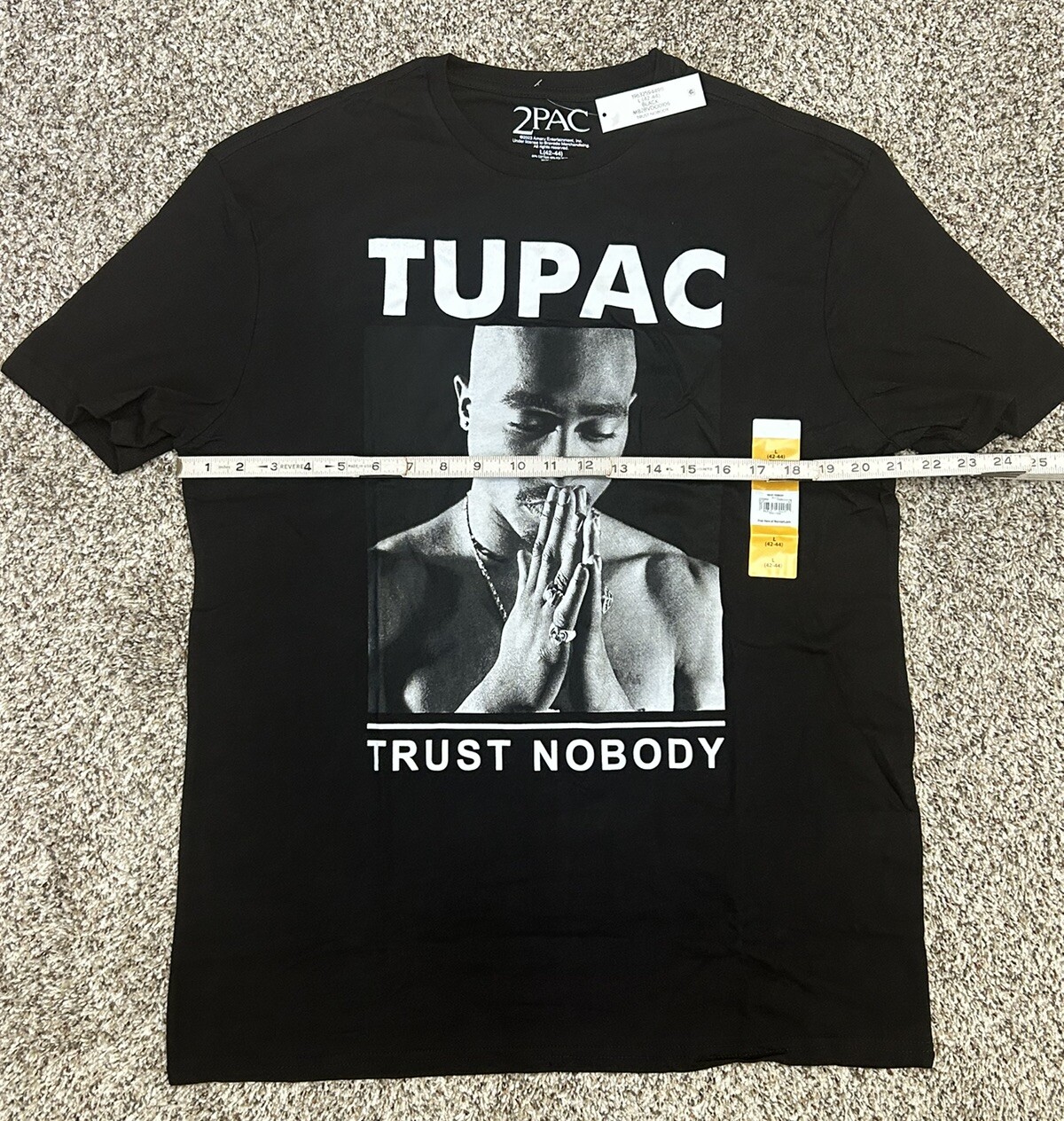 New TUPAC Trust Nobody 2PAC Men’s Black T-shirt Tee Hip-hop Rap Sz 42-44 LARGE gallery