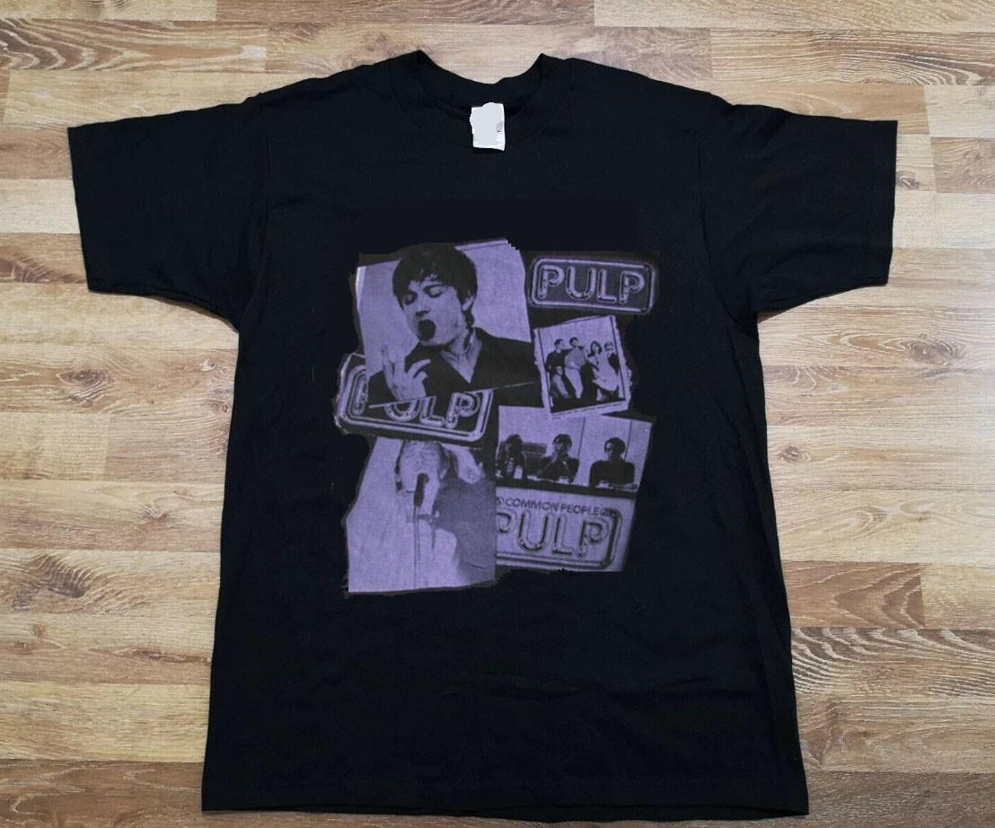HOT Remake Pulp ‘Common People’ T Shirt, 1995 Jarvis Cocker Britpop Tee