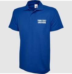 Personalised Custom Printed Uneek Active Polo Shirt Your Text Workwear Men’s Top
