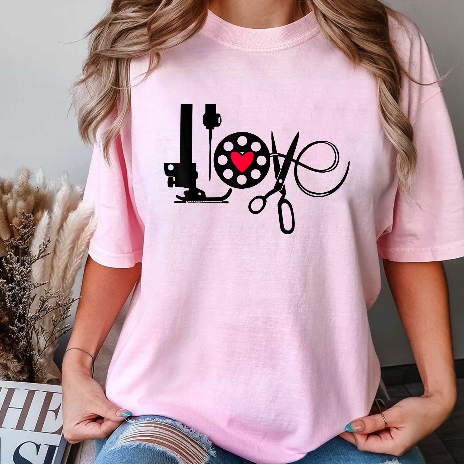Quilting Sewing Heart Love Shirt, Quilter Sewing Lover T-Shirt Tee gallery