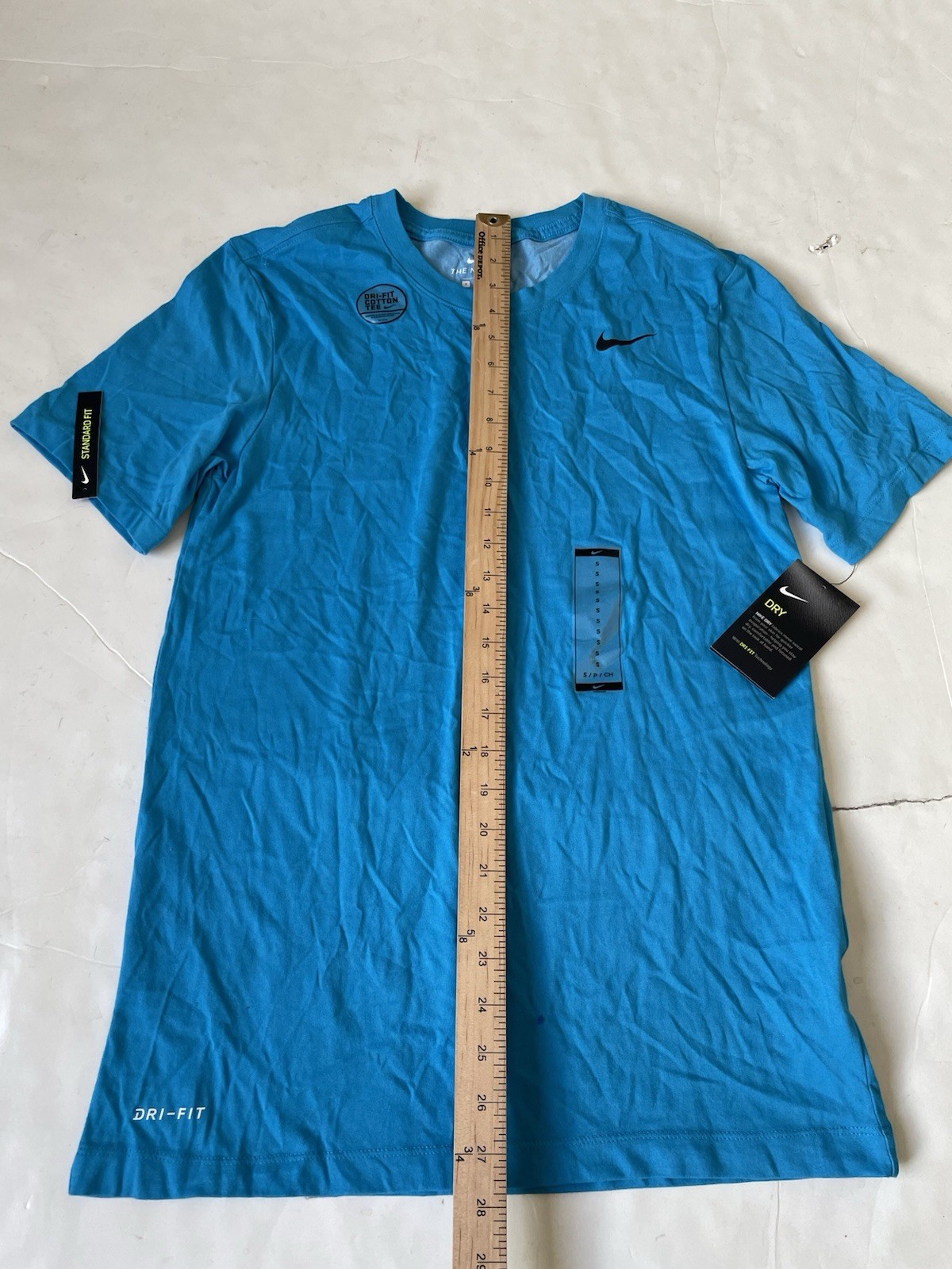 NEW Nike Dri-FIT Men's Small Short Sleeve Training T-Shirt Blue AR6029-446 gallery