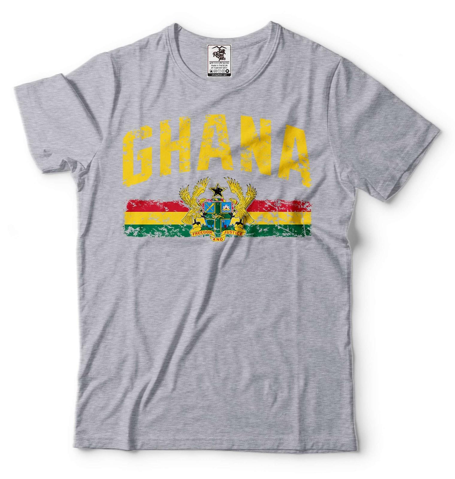 Mens Ghana T-shirt Ghana Patriotic National Flag Logo Shirt Ghanaian Gifts Tee gallery