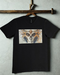 DTF Custom Made – KNOW THYSELF Short Sleeve T-Shirt – Black & White SML