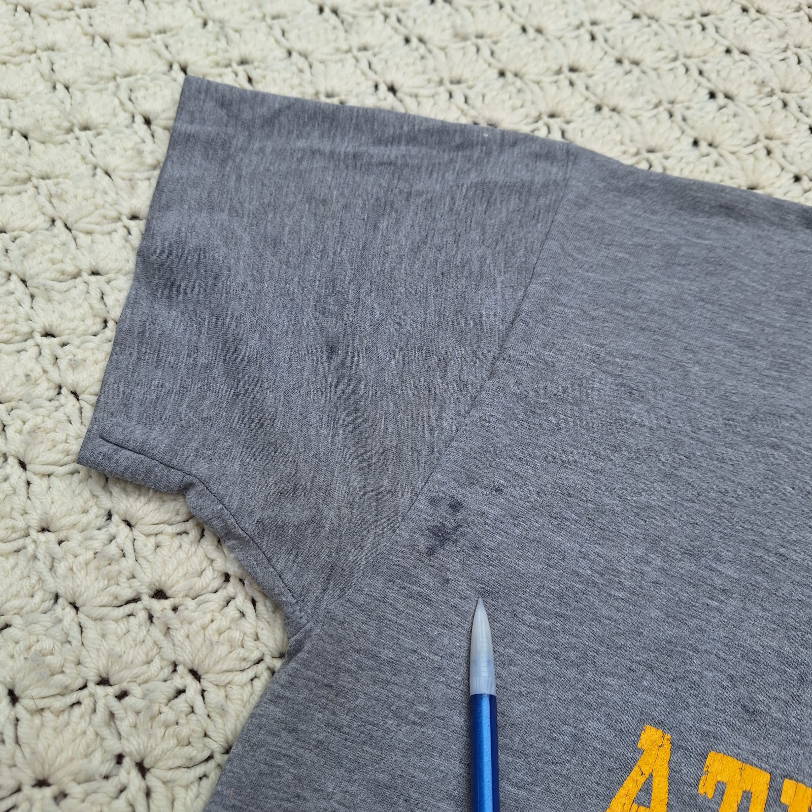 Vtg Carroll College Football Athletic Dept. Saints Graphic Grey T Shirt - Medium gallery