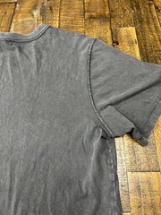 Truth By Republic Gray Distressed Short Sleeved T Shirt Embroidered Pocket XL