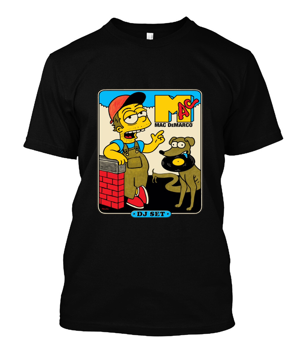 Mac’s DJ Set in Houston Mac DeMarco 2 MAN WOMAN T-Shirt Size S to 5XL