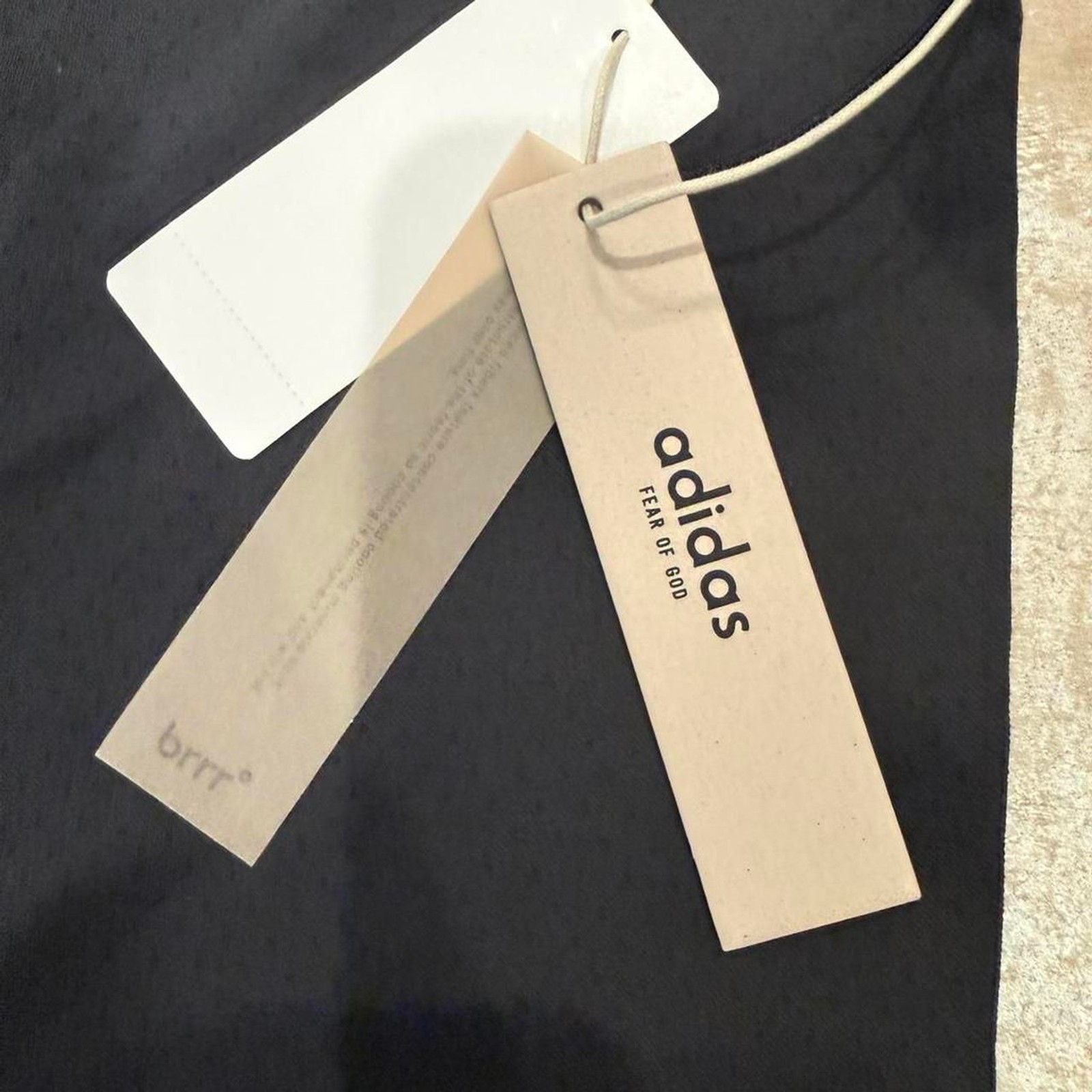 NWT Fear of God x Adidas Athletics Tee Black Size XL Oversized Premium gallery