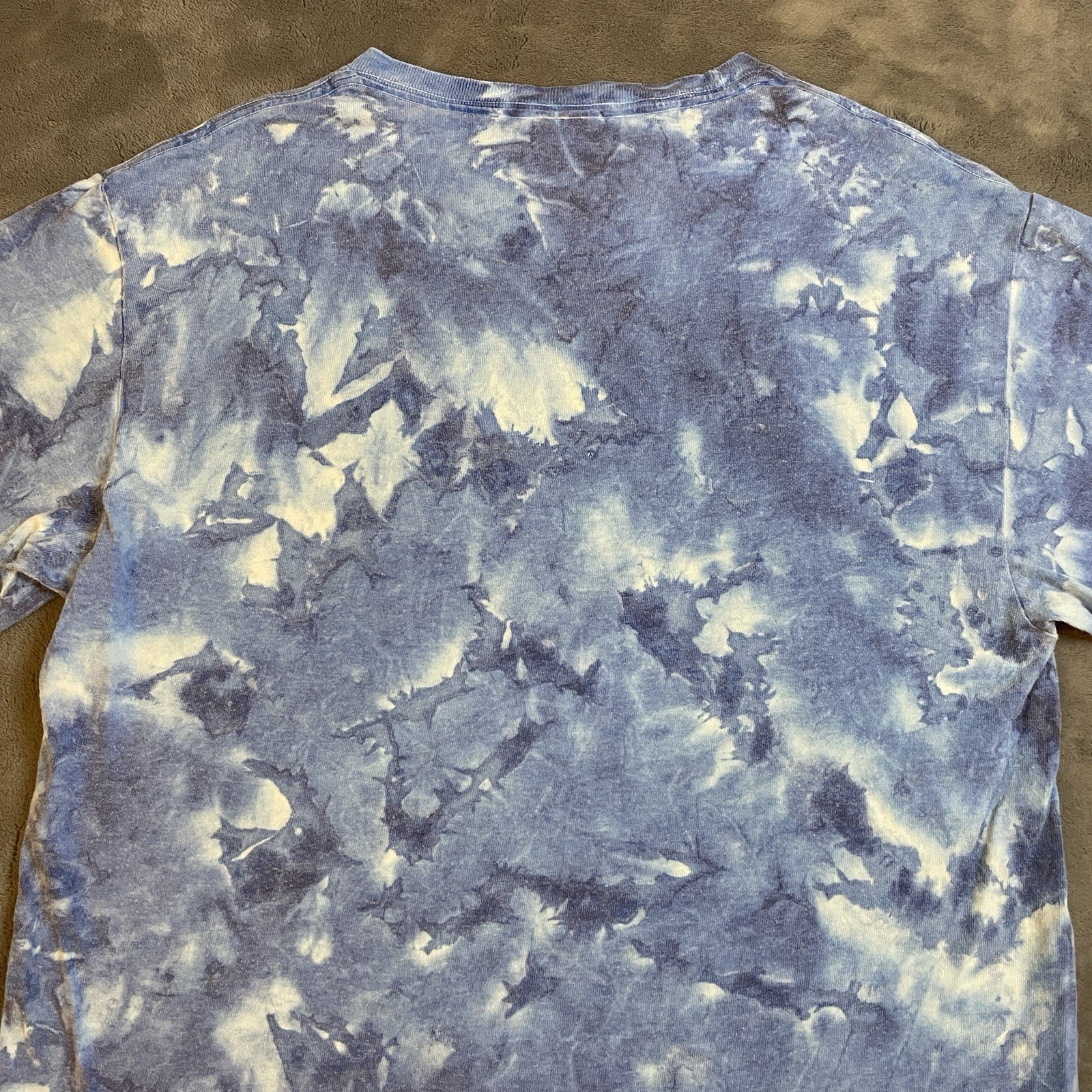 Vintage Dolphins Art T-Shirt Men’s Small Blue Tie Dye Windjammer Sailing Boating gallery