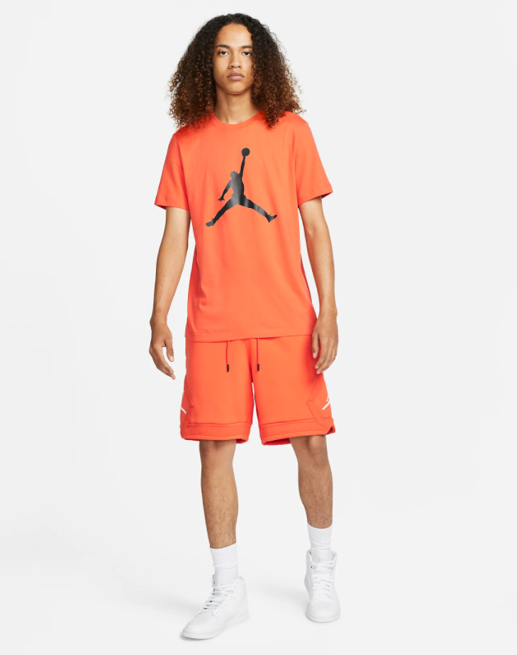 Nike Air Jordan Men's T-Shirt Orange Size S-2XL Casual Top gallery