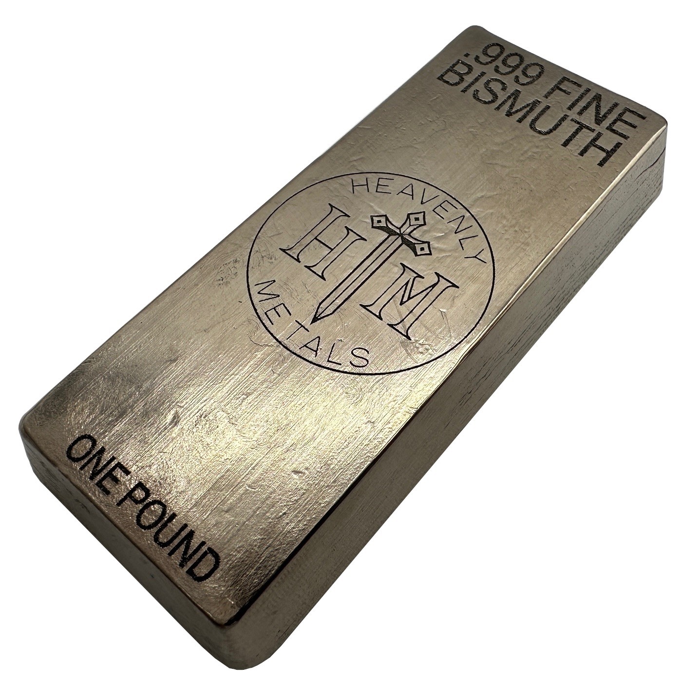 1 lb Bismuth Bullion Bar – 99.9% Pure Metal Ingot for Collecting or Display Use