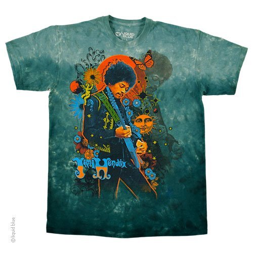 JIMI HENDRIX-TRIPPY JIMI-TIE DYE T-SHIRT S-M-L-XL-XXL Experience, GYPSIES gallery