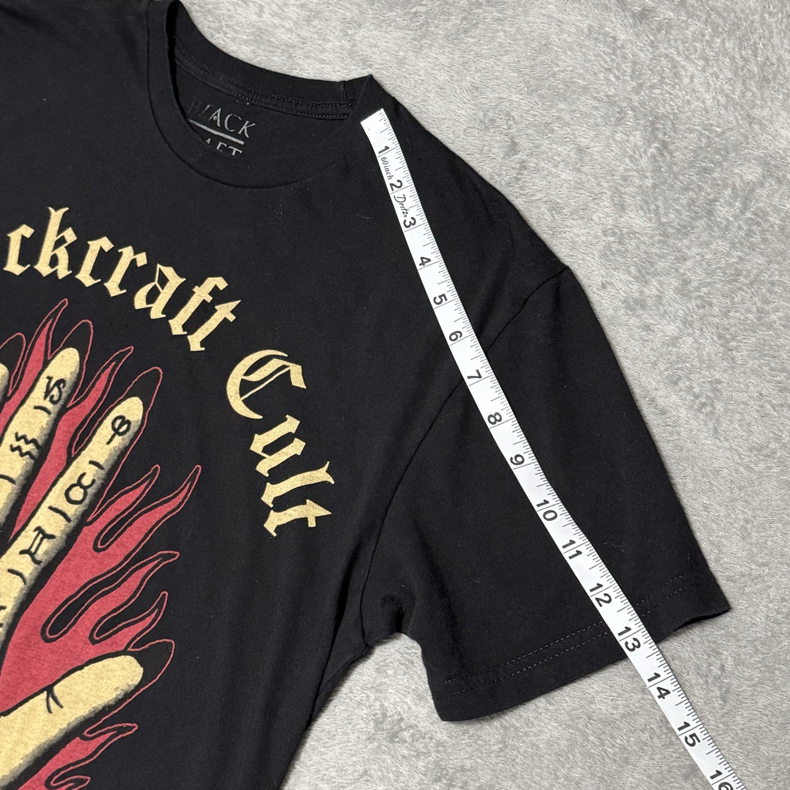 Blackcraft Cult Palmistry Flame T Shirt Sz M Black Gothic Streetwear Darkwear gallery