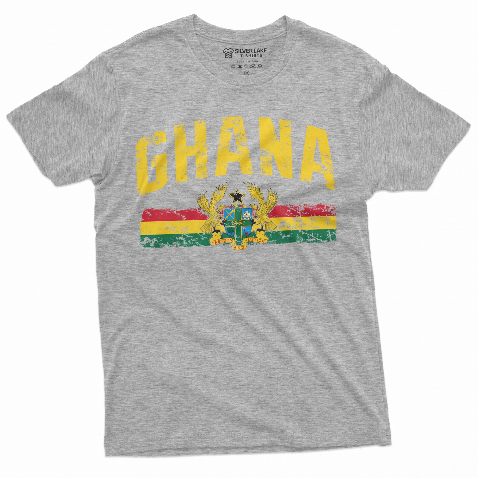 Men's Ghana T-shirt Gaana Adehyeman Patriotic Tee Shirt Country Nationality Gift gallery