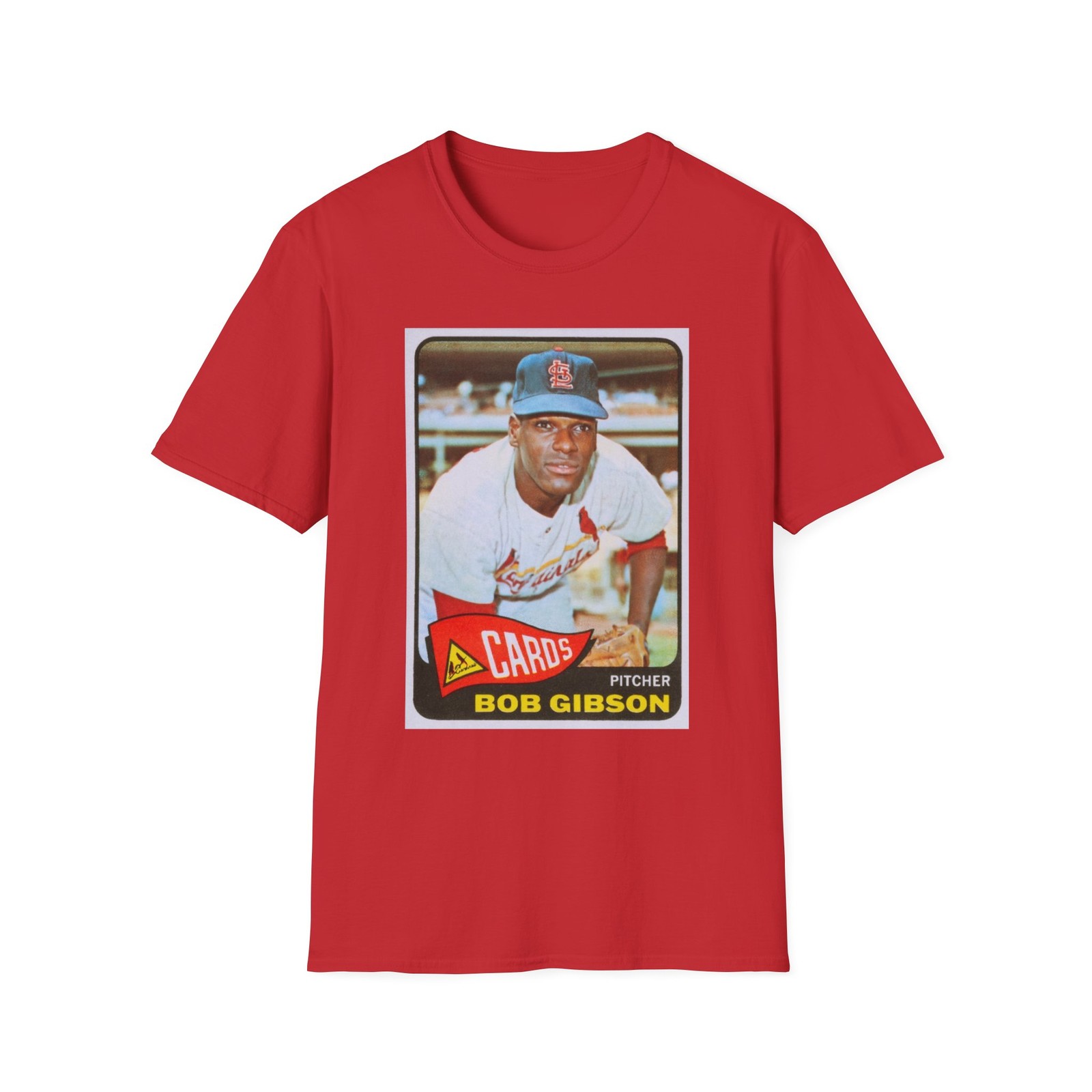 Bob Gibson Baseball Card St Louis Photo Art T Shirt, Unisex Tee Sports