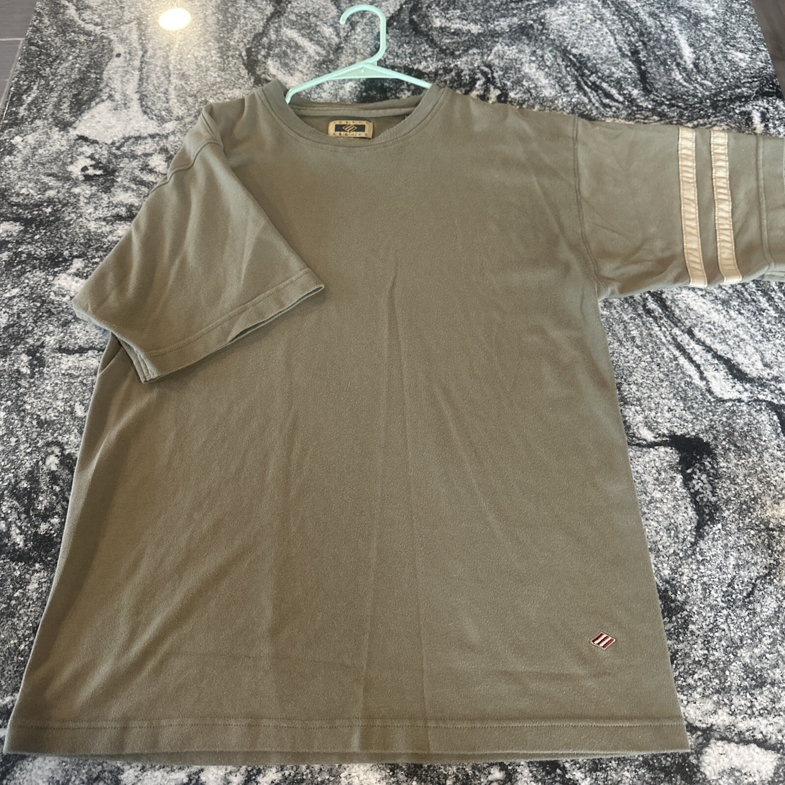 Joseph Abboud Short Sleeve T Shirt Size M Vintage Plain Stripes Logos Loose Fit gallery