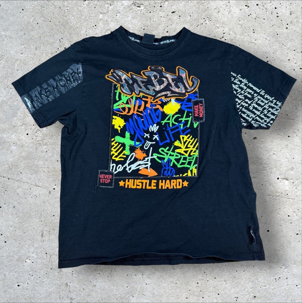 Switch Remarkable Graphic T Shirt Mens XXL Rebel Hustle Hard Streetwear Tee