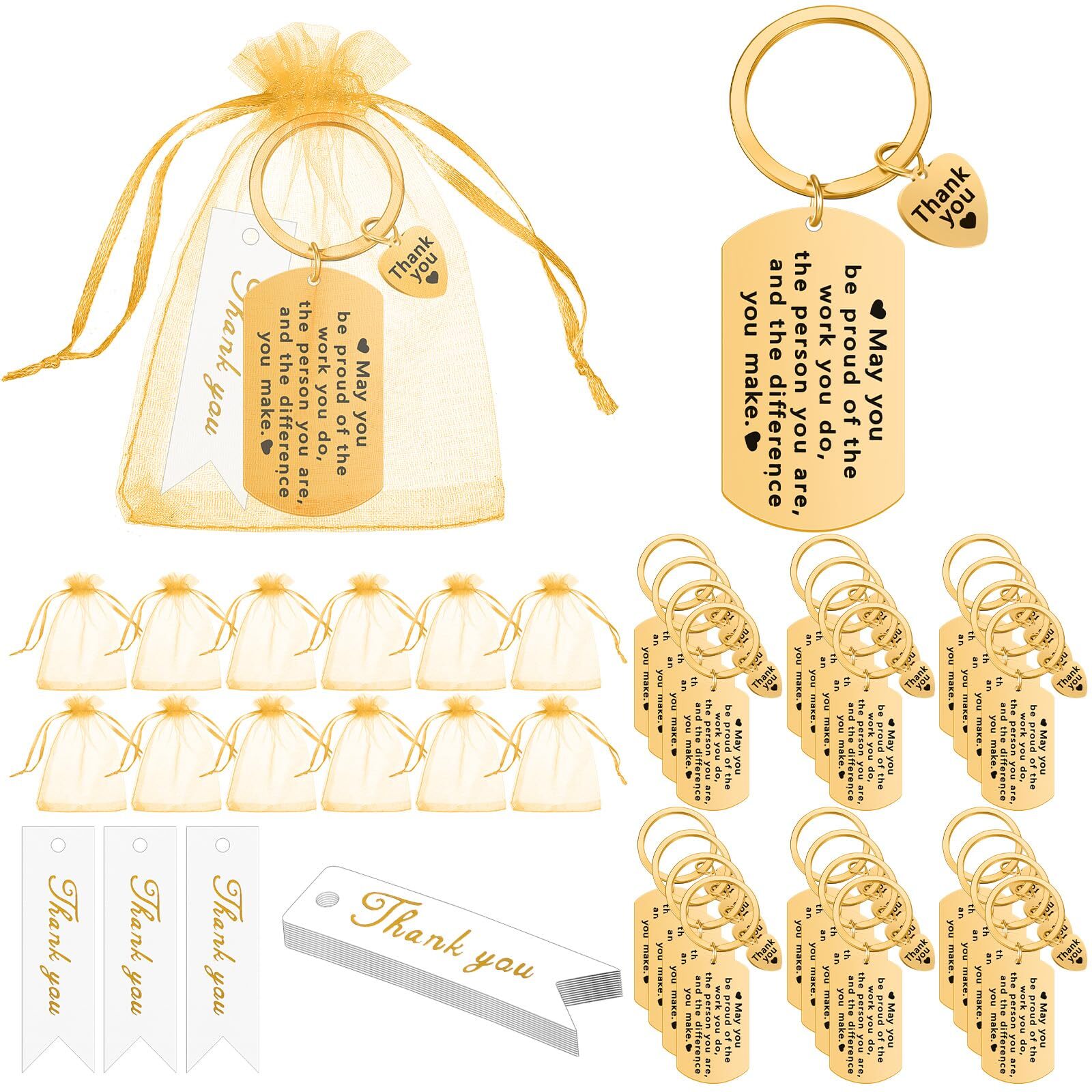 Yinkin 72 Pcs Employee Appreciation Gift Bulk for Coworker Thank You Gifts Ke... gallery