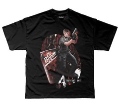 Dr. Pepper x Resident Evil Leon GRAPHIC UNISEX T-SHIRT FULL SIZE S-5XL