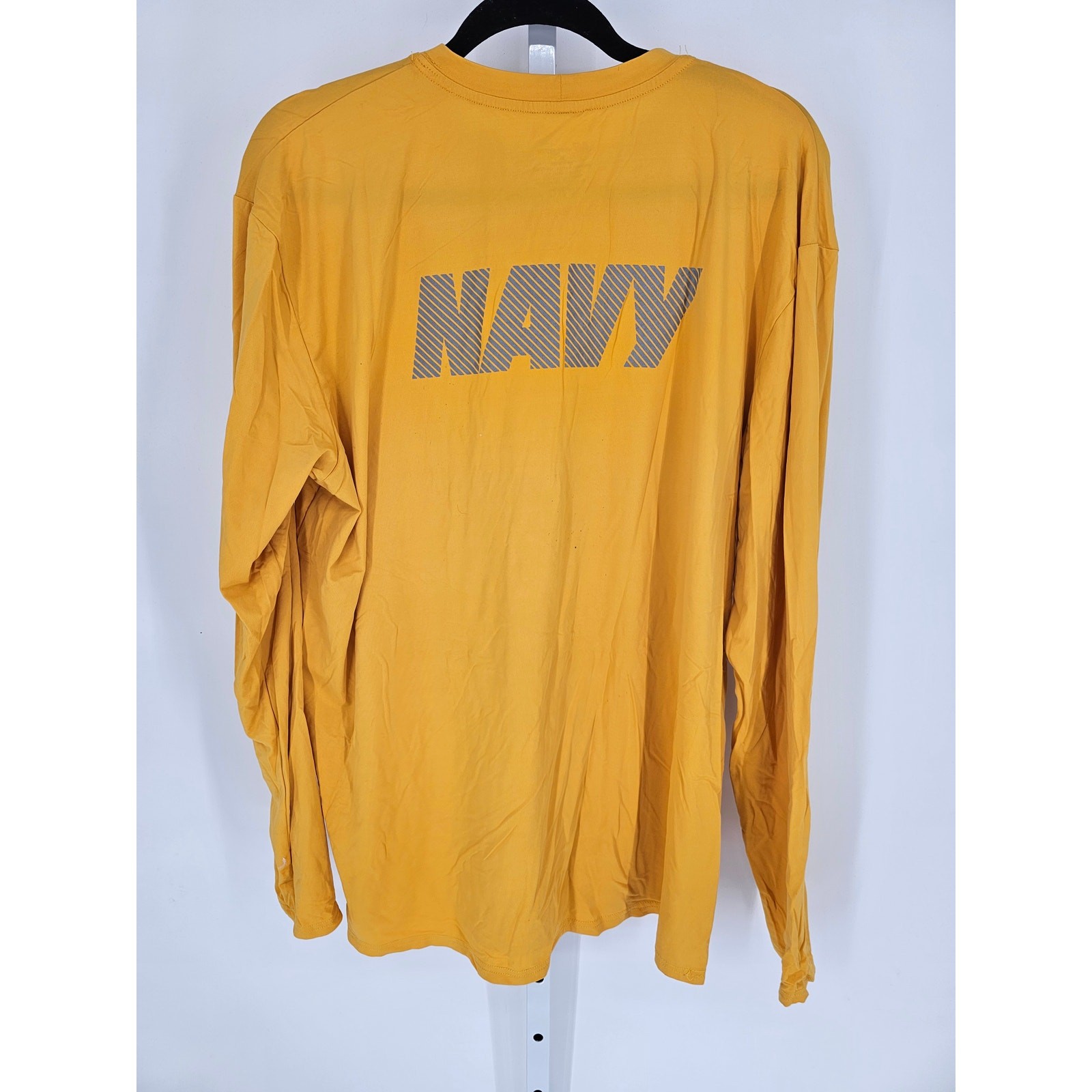 New Balance Men's Yellow Meryl Nylon Blend Navy Long Sleeve T-Shirt Size XL gallery
