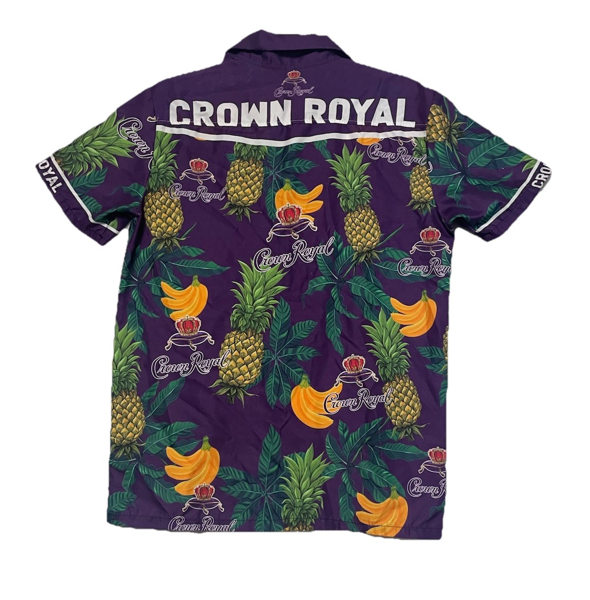CROWN ROYAL Size S Mens s/s button up tropical pattern shirt Hawaiian Shirt gallery