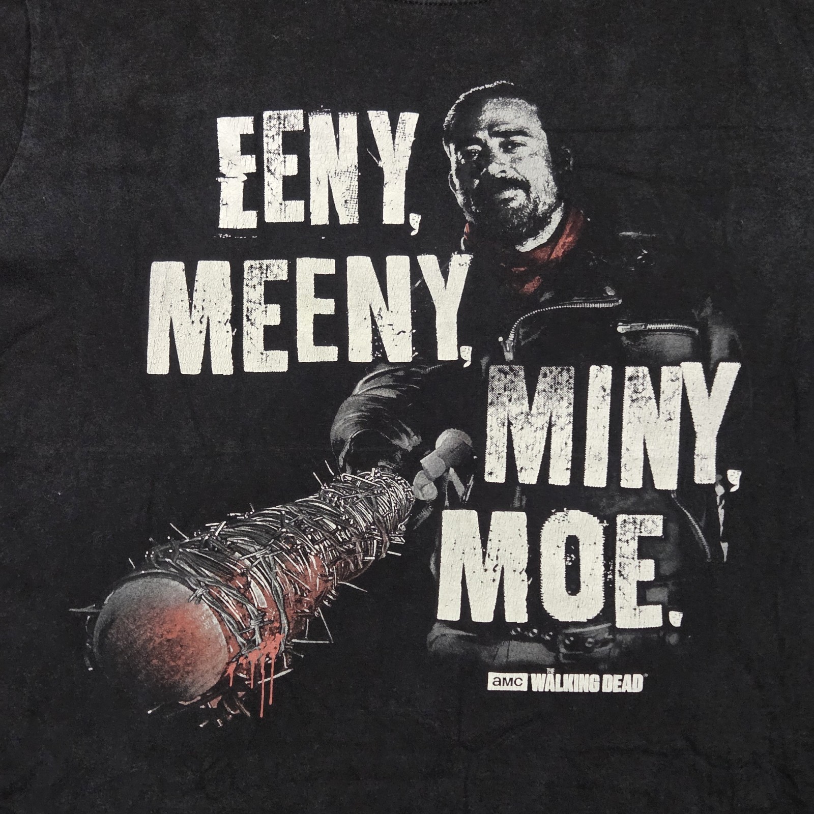 Delta Shirt Mens Large Black The Walking Dead Negan Lucille Promo Tee Zombie gallery