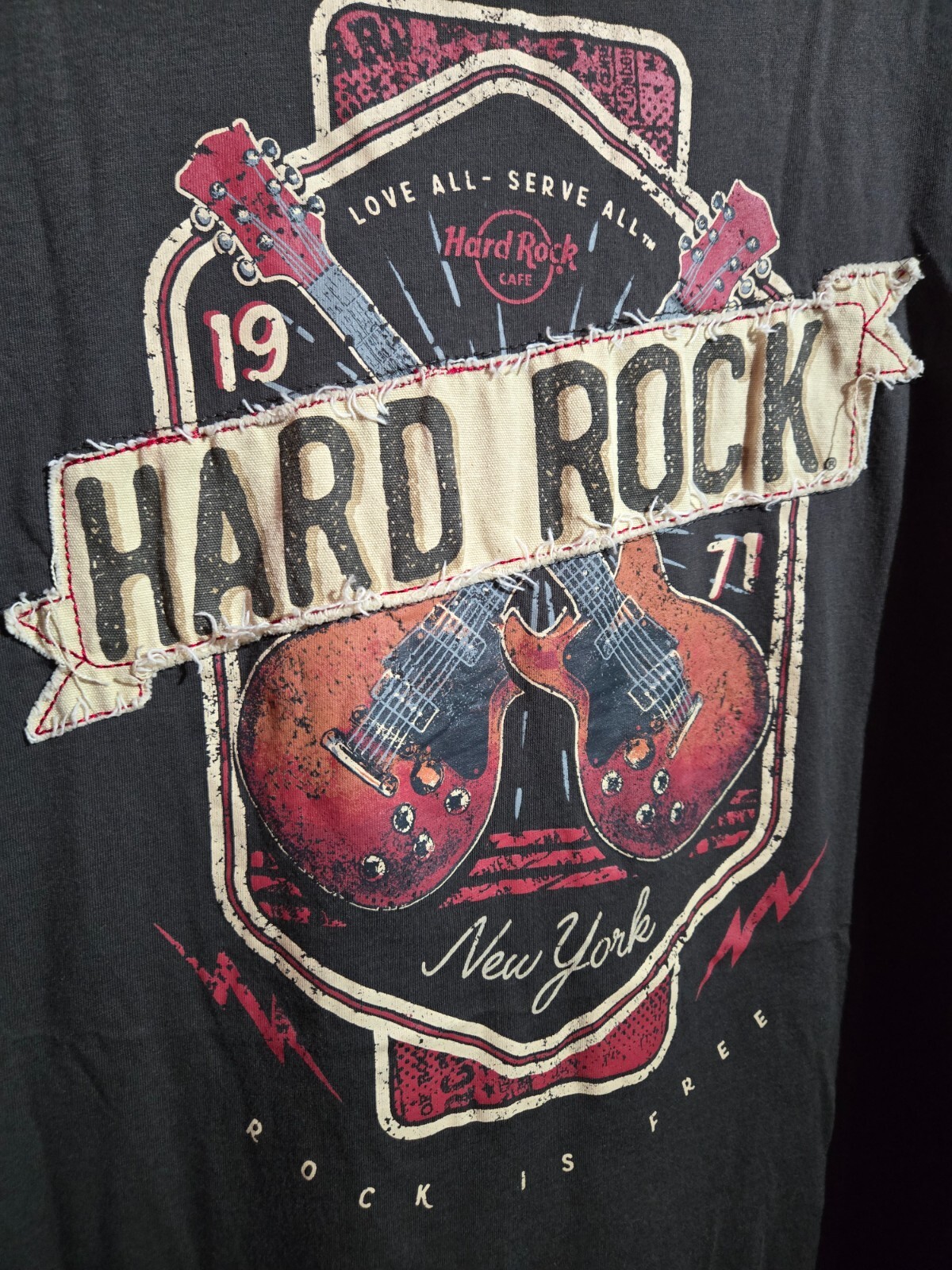 Hard Rock Cafe T-Shirt New York Men's Size Large Grey Rock & Roll Tee Shirt gallery