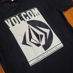 Volcom Shirt Mens Medium Black Stone Logo Since 1991 Graphic Tee Skateboarding