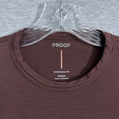 Huckleberry Proof Men’s Medium Brown / Red Merino Short Sleeve 72-Hour T-Shirt