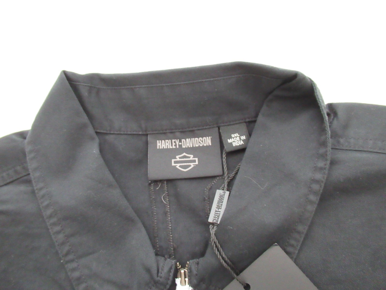 Harley Davidson Men's Short Sleeve 1/4 Zip Black Pullover Size 3XL NWT gallery