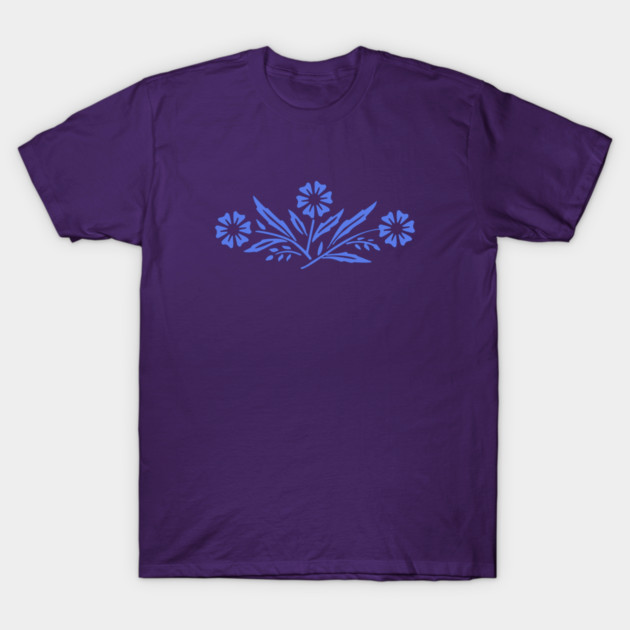 Cornflower Blue T-Shirt Vintage Pastel Aesthetic Blank Solid Plain Unisex Tee gallery
