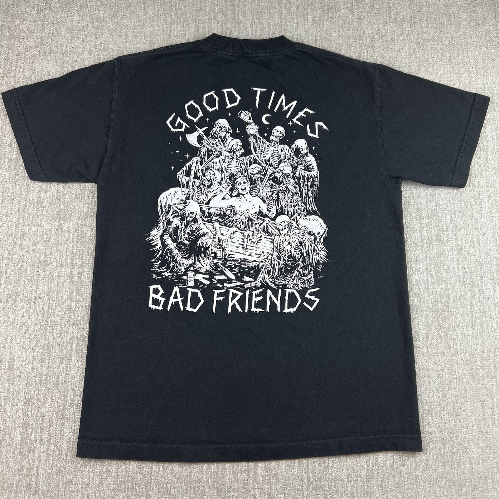 Good Times Bad Friends Mens Medium Black T-shirt Lurking Class x Sketchy Tank gallery